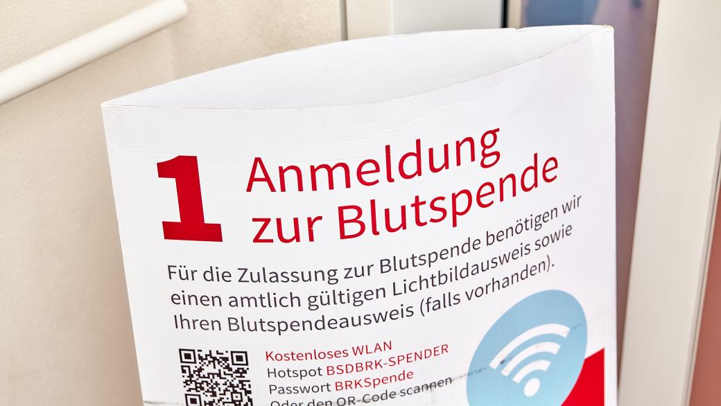 Anmeldung zur Blutspende